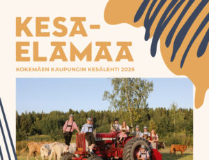 Kesäelämää lehden kannesta puolikas.