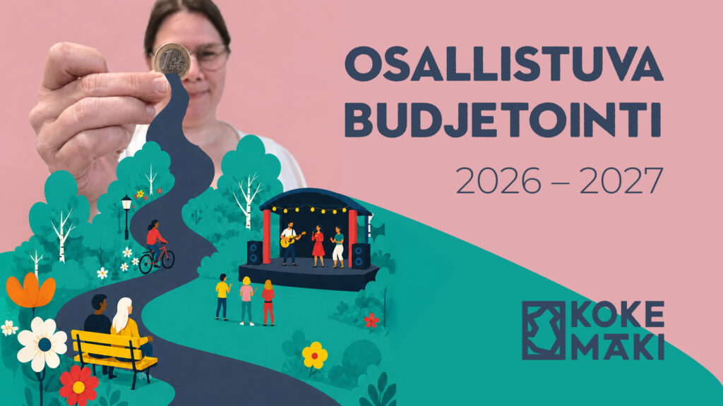 Vaaleanpunaisella taustalla anisnen, joka pitää euron kolikkoa, josta lähtee joki.