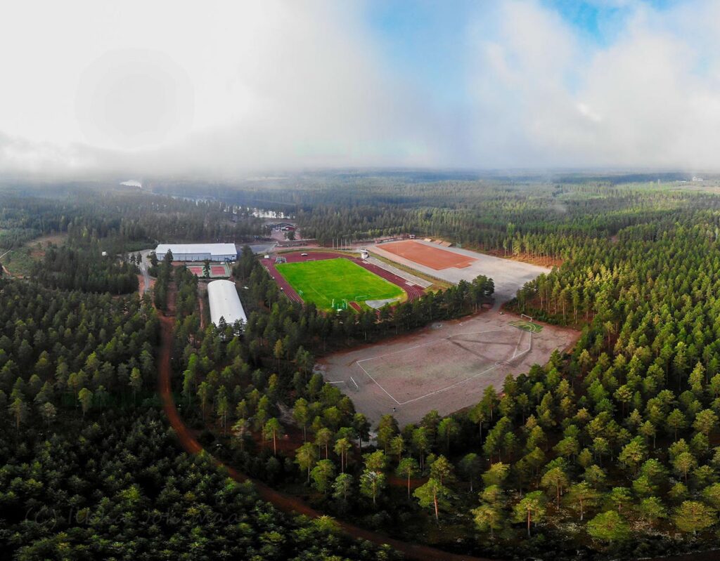 Ilmakuva Pitkäjärven alueesta.